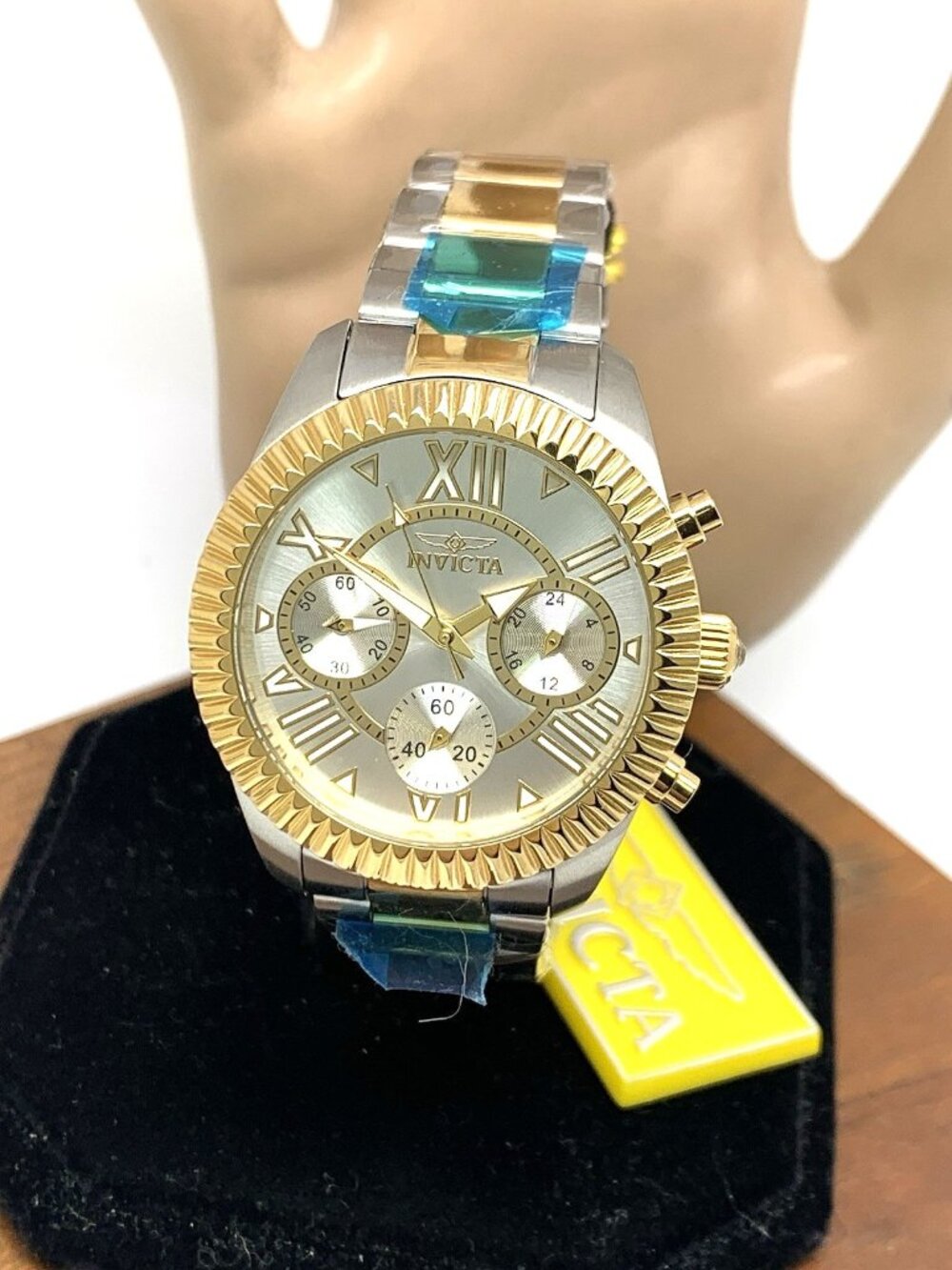 Invicta Women's Watch 21425 Angel Quartz Chronograph Two Tone Steel 36mm